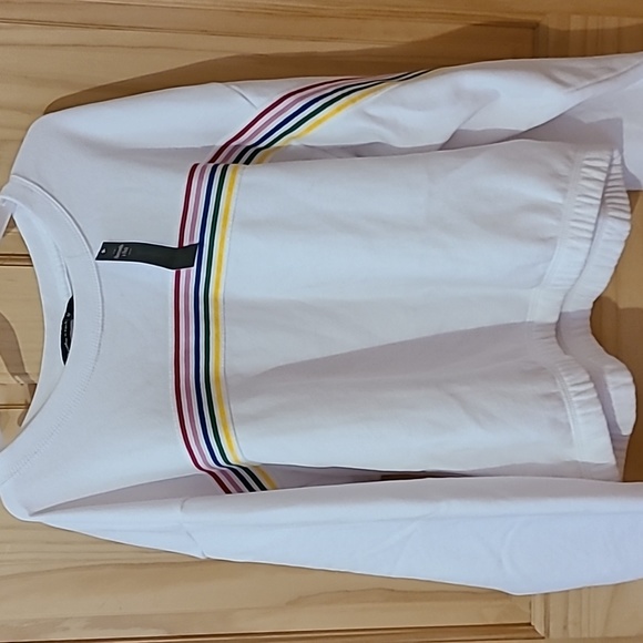 Abercrombie and Fitch white crewneck sweatshirt - Picture 2 of 6